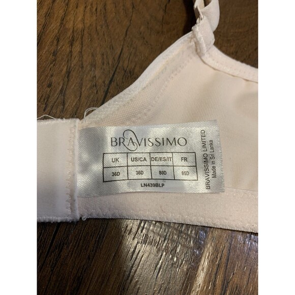 Bravissimo Cici Non Wired Bra Blush Pink Size 36D - Picture 4 of 4
